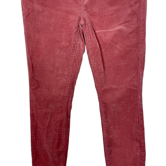 Loft High Waist Skinny Blush Corduroy Soft Stretch Size 27/4 Ankle Cropped Pink - Picture 3 of 16